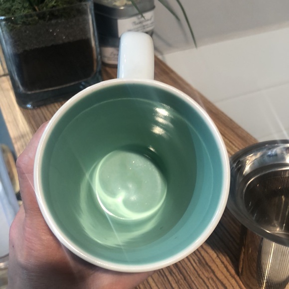 Davids Tea Mandala Nordic Mug Pink Red Paisley Pattern With infuser - Picture 6 of 9